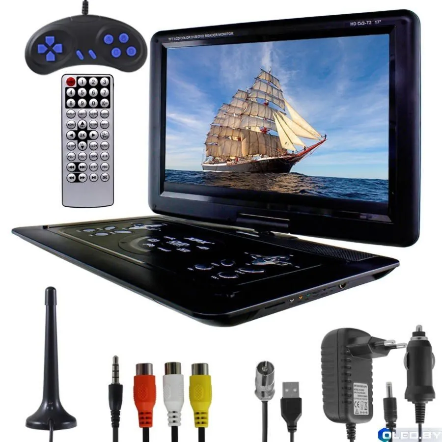 Портативный DVD-плеер XPX EA-1769DVB-T2 --новинка--