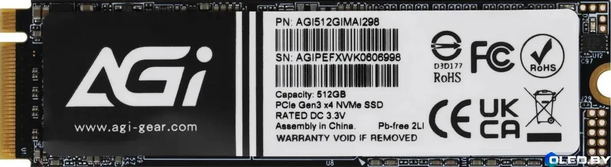 SSD диск AGI AI298 (512Gb)