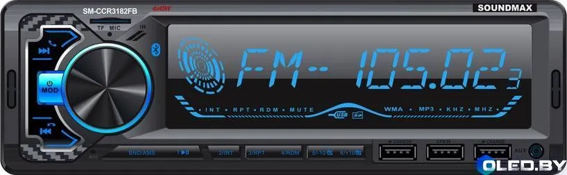 Автомагнитола Soundmax SM-CCR3182FB (черный)