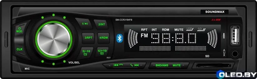 Автомагнитола Soundmax SM-CCR3184FB (черный)
