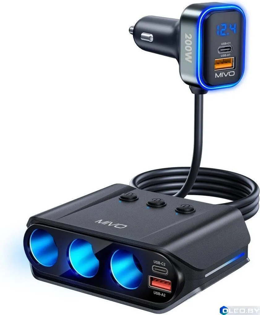 Автомобильный разветвитель прикуривателя Mivo MU-301